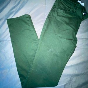 Forrest green H&M skinny jeans